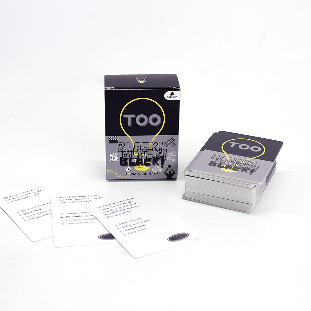 Too Black Trivia Card Game